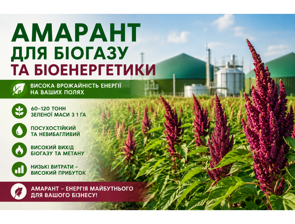 Амарант для биоэнергетики: перспективная энергетическая культура для производства биогаза