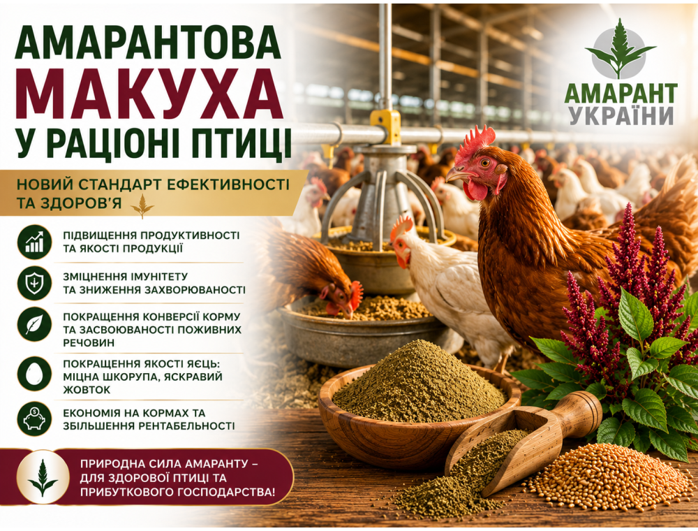 Амарантовый жмых в рационе птицы: Новый стандарт эффективности и здоровья
